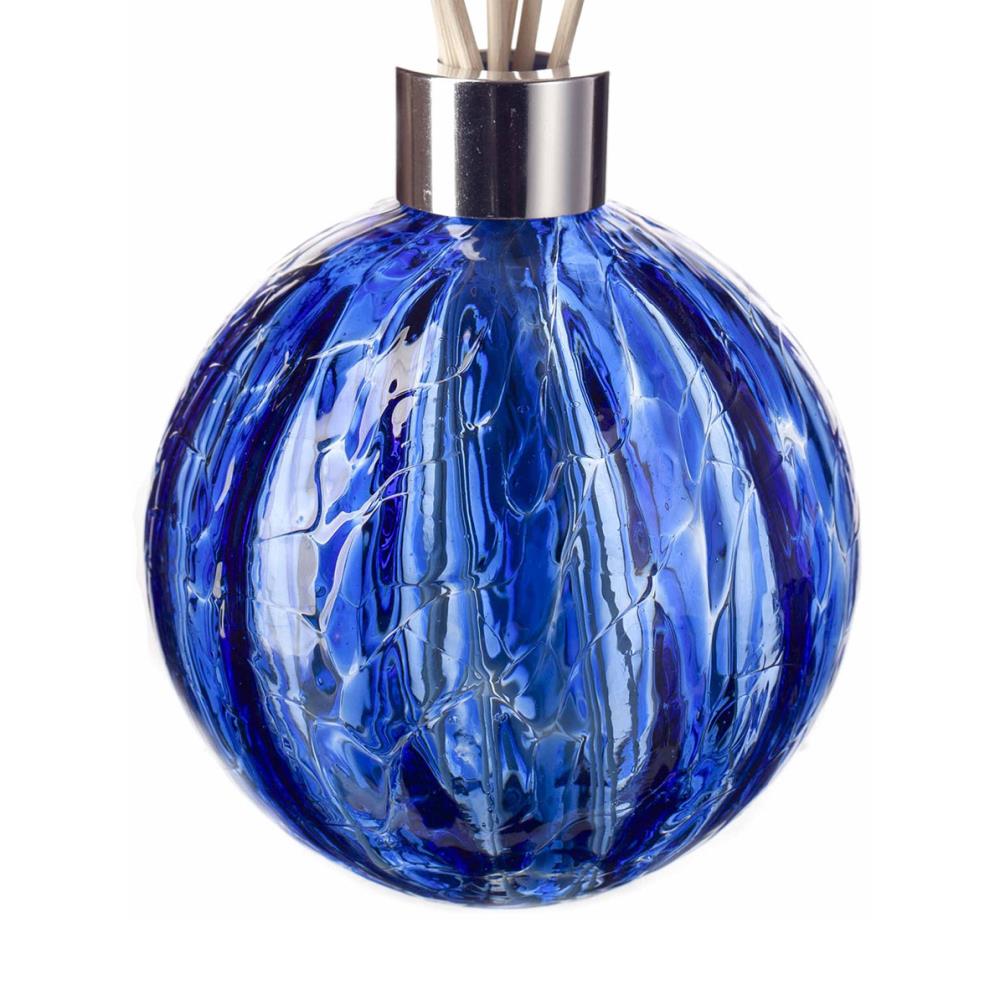 Amelia Art Glass Blue Sphere Optic Reed Diffuser Extra Image 1